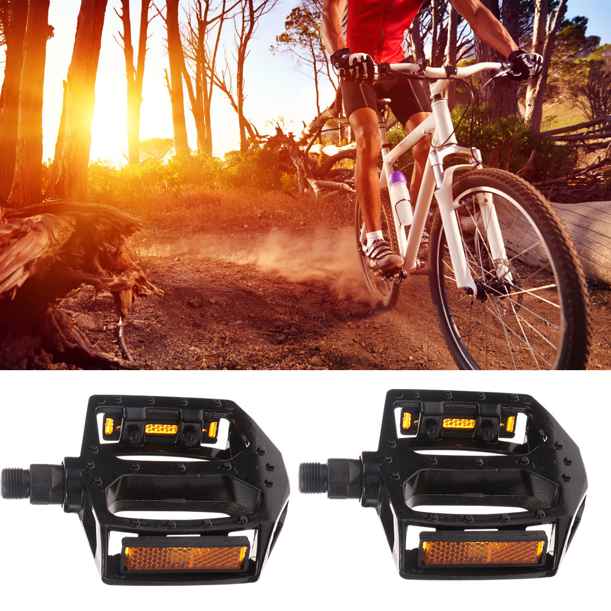 1Pair Sturdy Aluminium Alloy B - Cycling Commute Distance 评论和价格