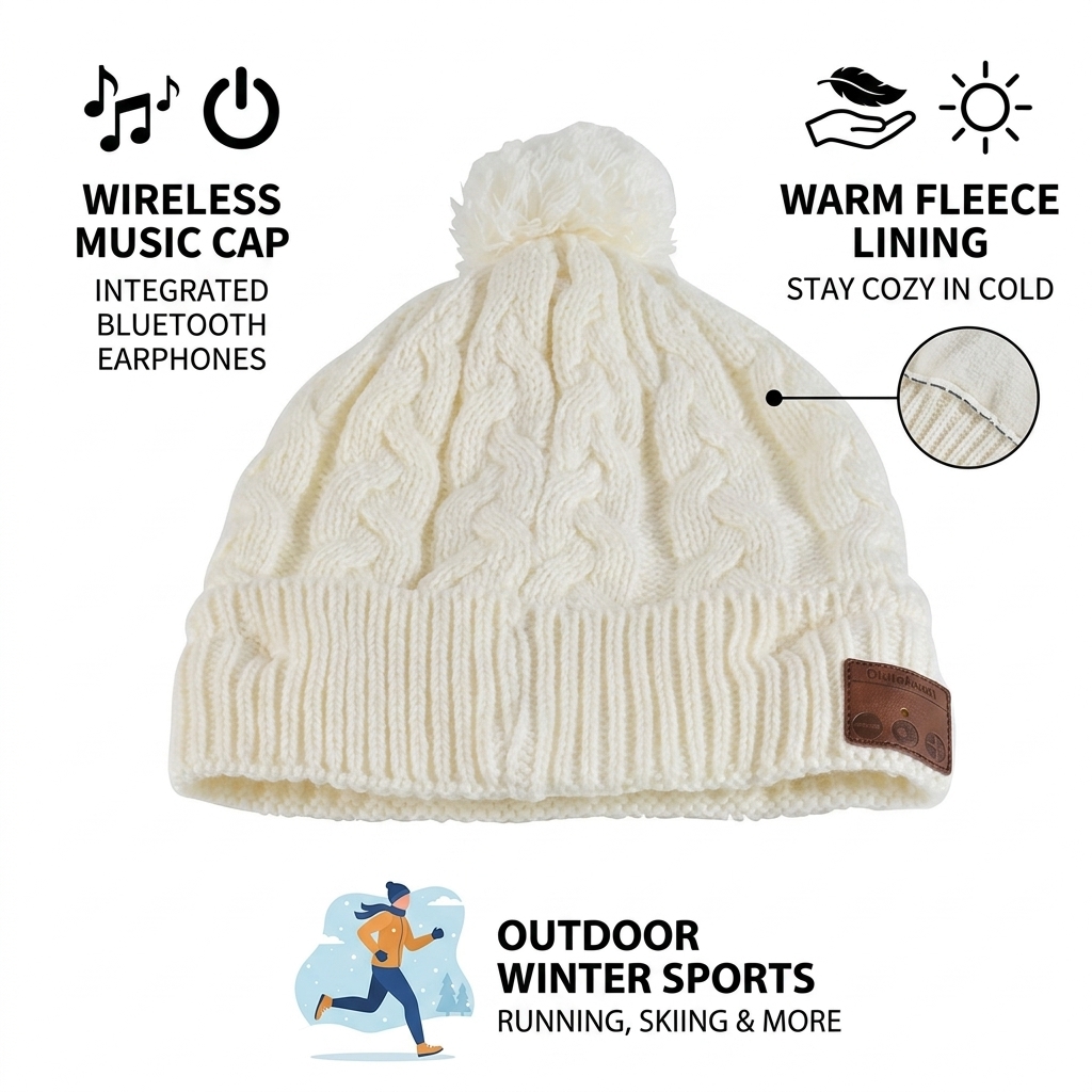 1pc Beanie Hat Warm Fleece Lin - Winter Cycling Commute Gear 评论和价格