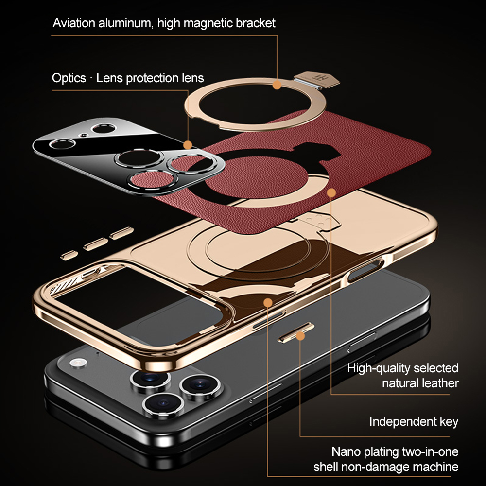 Magnetic Phone Case For Apple  - Kickstand Adjustable 评论和价格